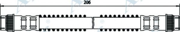 APEC BRAKING - HOS3255 - Тормозной шланг (Тормозная система)