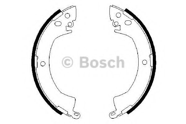 BOSCH - 0 986 487 207 - Комплект тормозных колодок (Тормозная система)