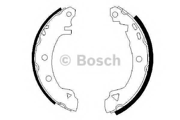 BOSCH - 0 986 487 289 - Комплект тормозных колодок (Тормозная система)