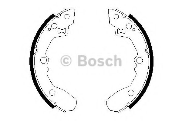 BOSCH - 0 986 487 688 - Комплект тормозных колодок (Тормозная система)