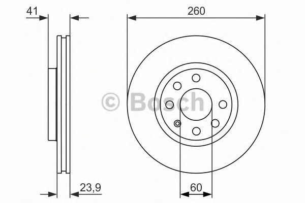 BOSCH - 0 986 479 902 - Тормозной диск (Тормозная система)