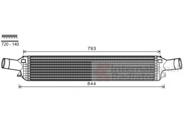 VAN WEZEL - 03004319 - Интеркулер (Система подачи воздуха)