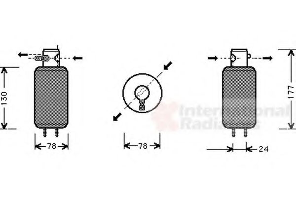 VAN WEZEL - 5800D165 - Осушитель, кондиционер (Кондиционер)