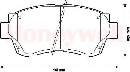 BENDIX - 572392B - Комплект тормозных колодок, дисковый тормоз