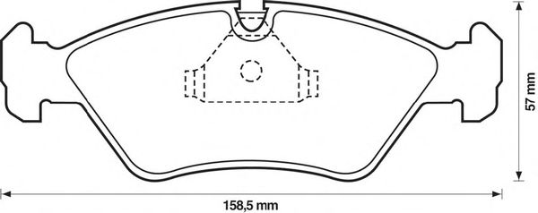 BENDIX - 571542B - Комплект тормозных колодок, дисковый тормоз