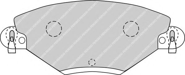 FERODO - FDB1411 - Комплект тормозных колодок, дисковый тормоз (Тормозная система)