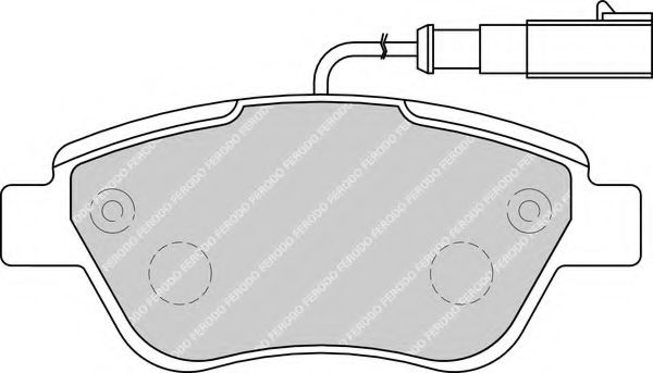 FERODO - FDB1946 - Комплект тормозных колодок, дисковый тормоз (Тормозная система)