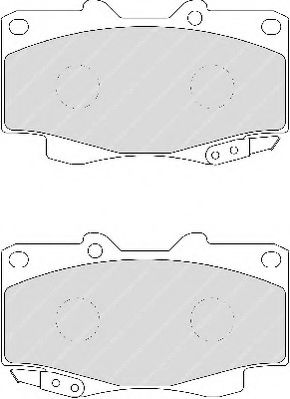 FERODO - FSL1852 - Комплект тормозных колодок, дисковый тормоз (Тормозная система)