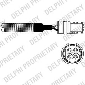 DELPHI - ES10580-12B1 - Лямбда-зонд (Приготовление смеси)