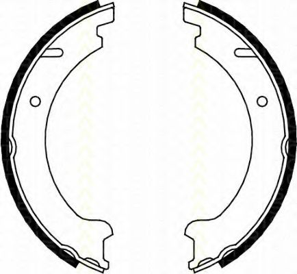 TRISCAN - 8100 27506 - Комплект тормозных колодок, стояночная тормозная система (Тормозная система)