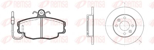 REMSA - 8141.00 - Комплект тормозов, дисковый тормозной механизм (Тормозная система)