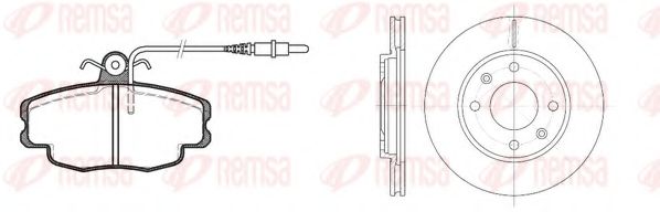 REMSA - 8141.03 - Комплект тормозов, дисковый тормозной механизм (Тормозная система)