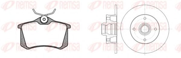 REMSA - 8263.02 - Комплект тормозов, дисковый тормозной механизм (Тормозная система)