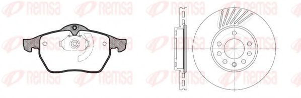 REMSA - 8390.02 - Комплект тормозов, дисковый тормозной механизм (Тормозная система)