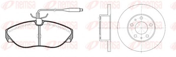 REMSA - 8486.00 - Комплект тормозов, дисковый тормозной механизм (Тормозная система)