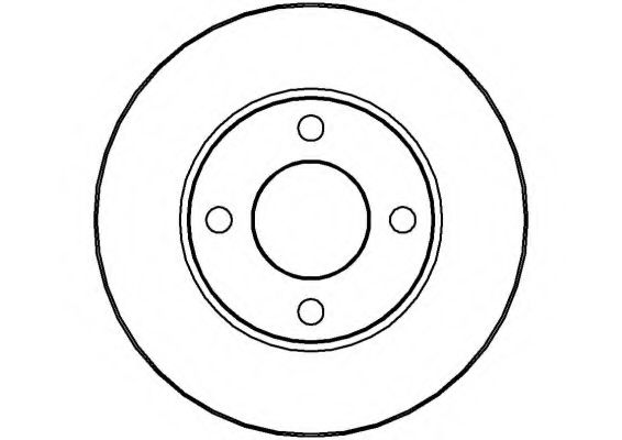 NATIONAL - NBD384 - Тормозной диск (Тормозная система)