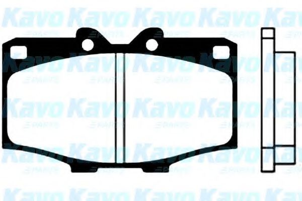 KAVO PARTS - BP-9000 - Комплект тормозных колодок, дисковый тормоз (Тормозная система)