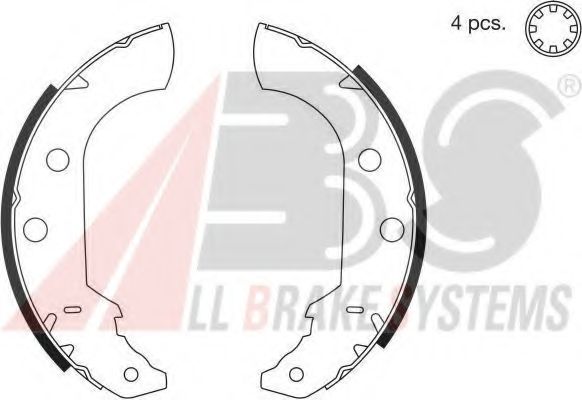 A.B.S. - 8321 - Комплект тормозных колодок (Тормозная система)