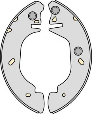 MGA - M723 - Комплект тормозных колодок (Тормозная система)