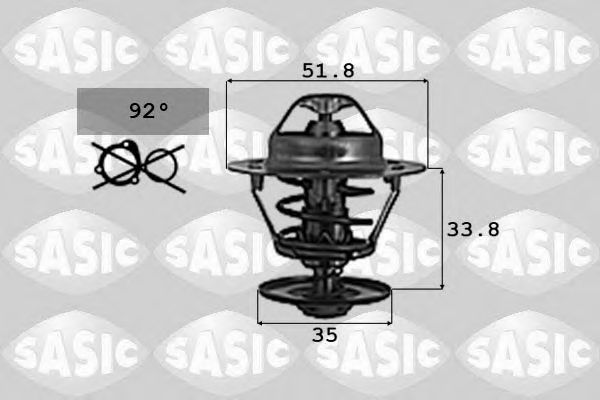 SASIC - 9000713 - Термостат, охлаждающая жидкость (Охлаждение)