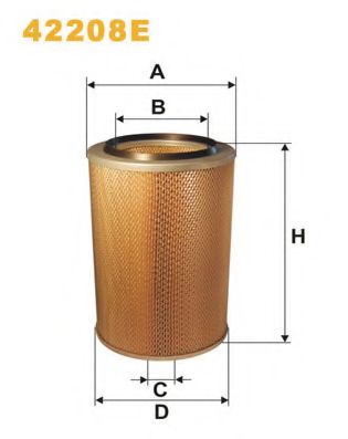 WIX FILTERS - 42208E - Воздушный фильтр (Система подачи воздуха)