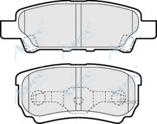 APEC BRAKING - PAD1390 - Комплект тормозных колодок, дисковый тормоз (Тормозная система)