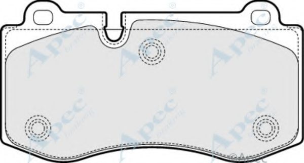 APEC BRAKING - PAD1560 - Комплект тормозных колодок, дисковый тормоз (Тормозная система)