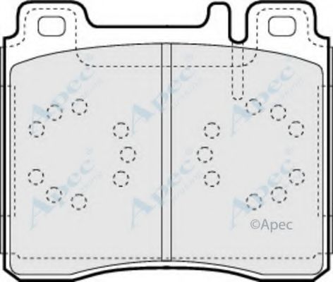 APEC BRAKING - PAD762 - Комплект тормозных колодок, дисковый тормоз (Тормозная система)