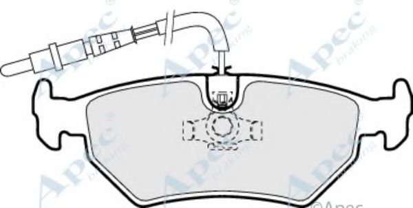 APEC BRAKING - PAD889 - Комплект тормозных колодок, дисковый тормоз (Тормозная система)