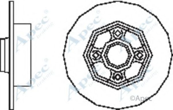 APEC BRAKING - DSK2550 - Тормозной диск (Тормозная система)
