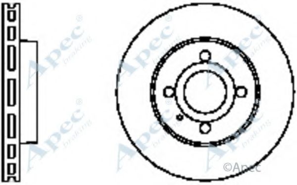 APEC BRAKING - DSK284 - Тормозной диск (Тормозная система)