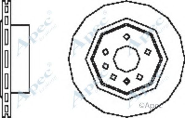 APEC BRAKING - DSK2563 - Тормозной диск (Тормозная система)