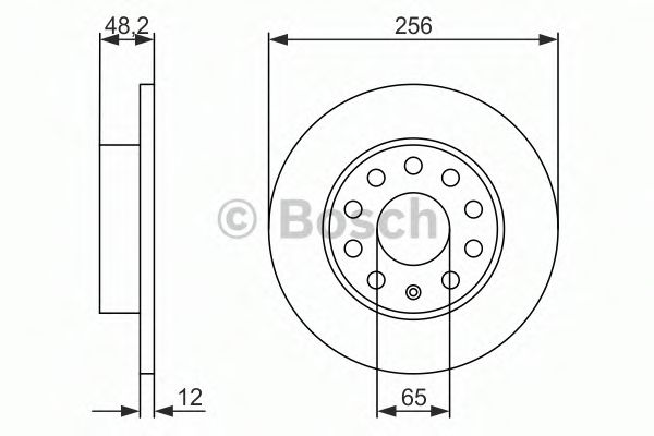 BOSCH - 0 986 479 B78 - Тормозной диск (Тормозная система)