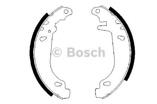 BOSCH - 0 986 487 346 - Комплект тормозных колодок (Тормозная система)