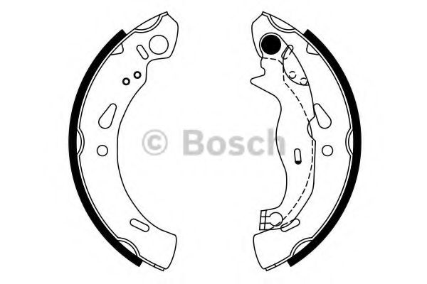 BOSCH - 0 986 487 753 - Комплект тормозных колодок (Тормозная система)