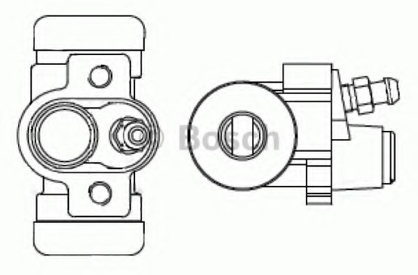 BOSCH - F 026 002 384 - Колесный тормозной цилиндр (Тормозная система)