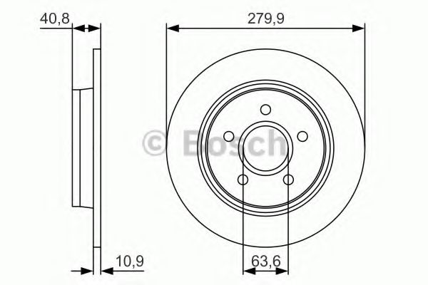 BOSCH - 0 986 479 S49 - Тормозной диск (Тормозная система)