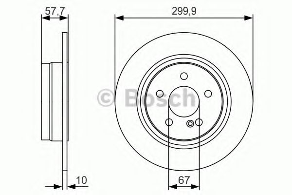 BOSCH - 0 986 479 S92 - Тормозной диск (Тормозная система)