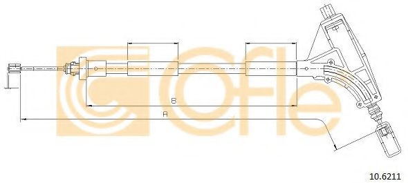 COFLE - 10.6211 - Трос, стояночная тормозная система (Тормозная система)