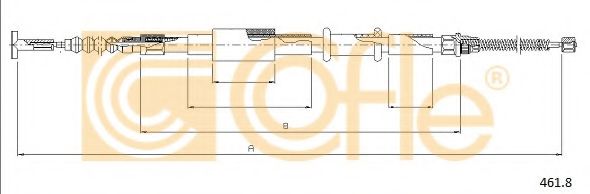 COFLE - 461.8 - Трос, стояночная тормозная система (Тормозная система)