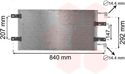 VAN WEZEL - 43005314 - Конденсатор, кондиционер (Кондиционер)