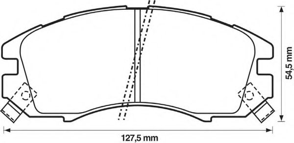 BENDIX - 572275B - Комплект тормозных колодок, дисковый тормоз