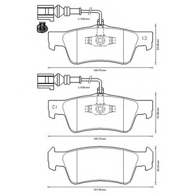 BENDIX - 573301B - Комплект тормозных колодок, дисковый тормоз