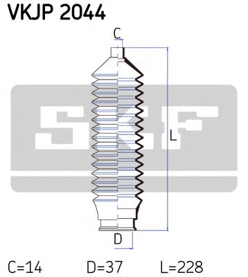 SKF - VKJP 2044 - Комплект пылника, рулевое управление (Рулевое управление)