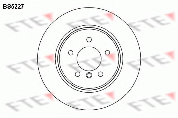 FTE - BS5227 - Тормозной диск (Тормозная система)