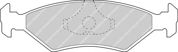 FERODO - FDB206 - Комплект тормозных колодок, дисковый тормоз (Тормозная система)