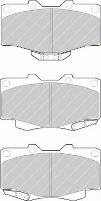 FERODO - FSL797 - Комплект тормозных колодок, дисковый тормоз (Тормозная система)