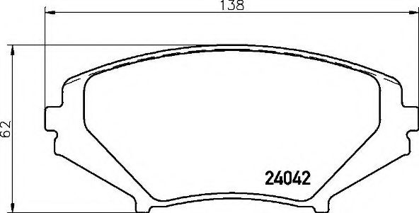 BREMBO - P 49 034 - Комплект тормозных колодок, дисковый тормоз (Тормозная система)