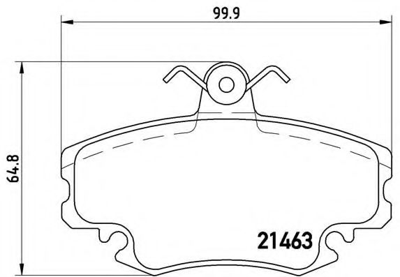 BREMBO - P 68 038 - Комплект тормозных колодок, дисковый тормоз (Тормозная система)