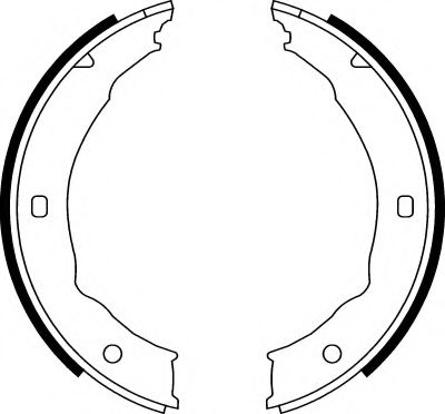 SPIDAN - 33955 - Комплект тормозных колодок, стояночная тормозная система